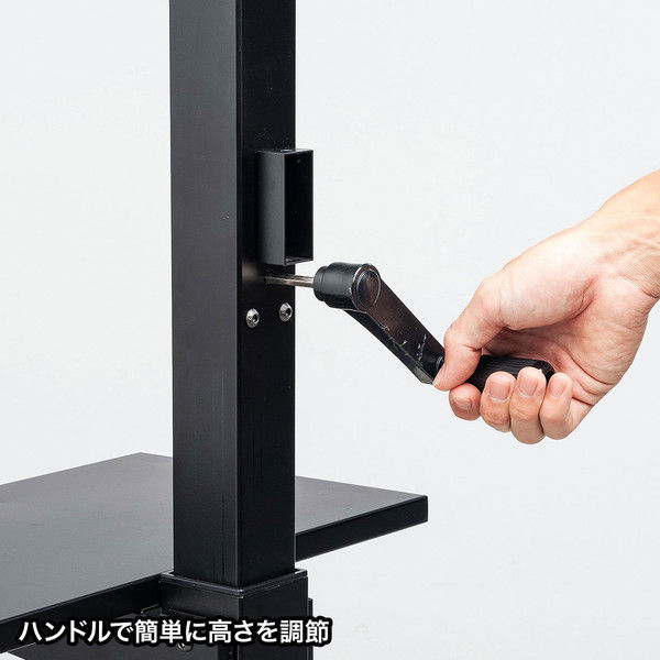 サンワサプライ 手動上下昇降液晶ディスプレイスタンド CR