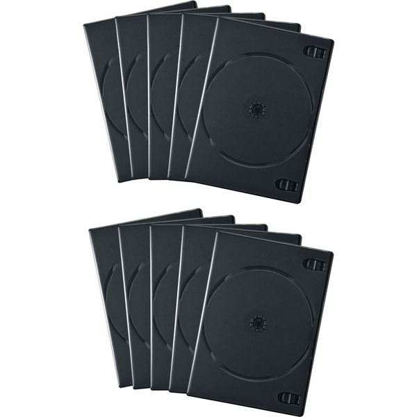 サンワサプライ DVDトールケース（4枚収納・10枚セット・ブラック） DVD-TN4-10BKN 1個 - アスクル