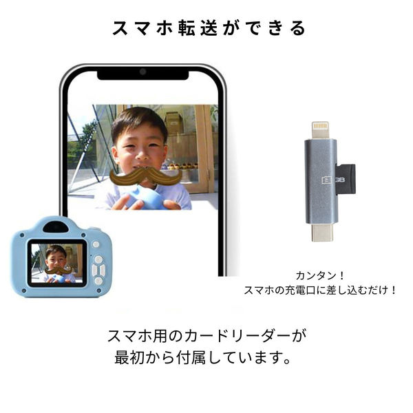MiNiPiC(ミニピク) キッズカメラ パステルピンク minipic-pp-o 1台 MiNiPiC（直送品）