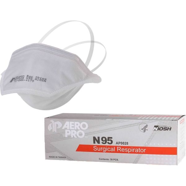 セーフラン安全用品 サージカルN95マスク(くちばし型折りたたみ式/医療 