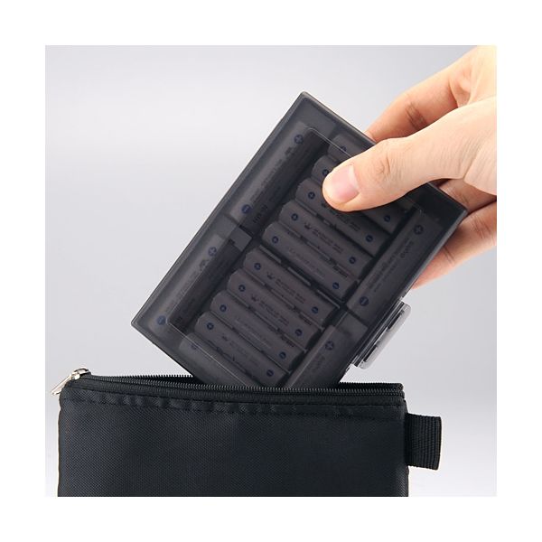 サンワダイレクト 電池ケース(単3・単4電池・各最大10本収納) 200