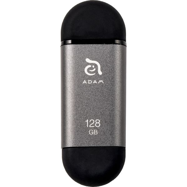 ADAM elements ADAM iKlips C Lightning USBメモリ 128GB グレー