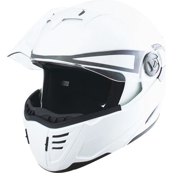 HEAD ホワイト ヘルメット HC1129 ZONE5AIR パールホワイト HEBO エボ トライアル