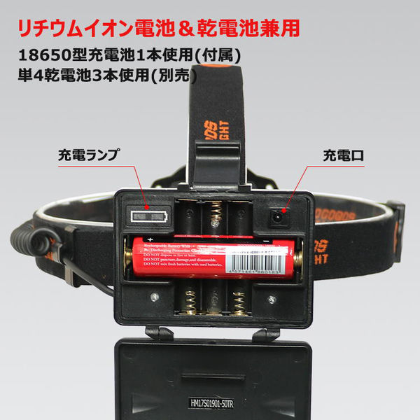 グッド・グッズ LEDヘッドライト HL-50TR 1個 - アスクル
