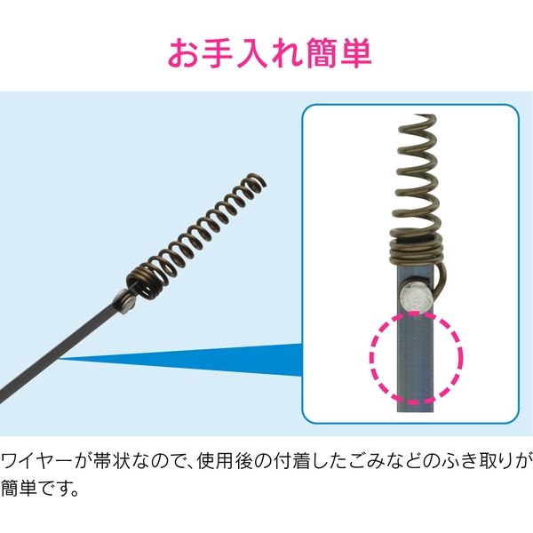 カクダイ これカモ パイプクリーナー 6m (コンパクト 排水パイプ