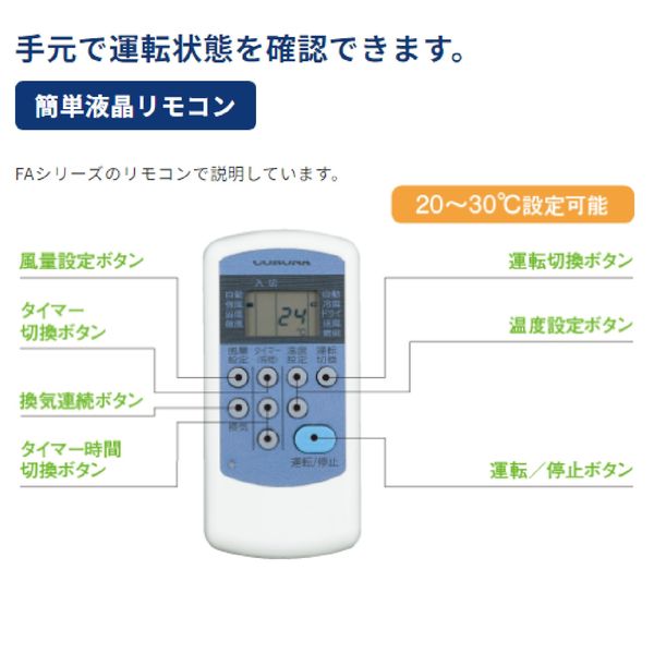 コロナ 冷暖ウインドエアコン 2.2kW 8畳 簡単設置 ゆっくり停止機能 換気機能 CWH-A1824R（W） 1台 - アスクル