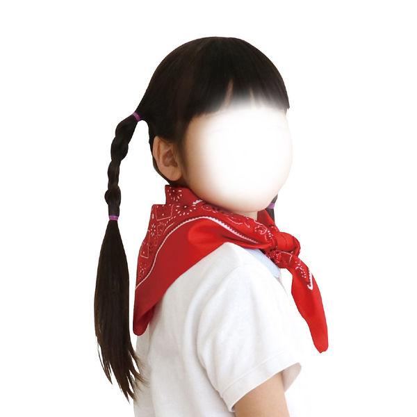 赤と青のバンダナ 6枚セット 開き
