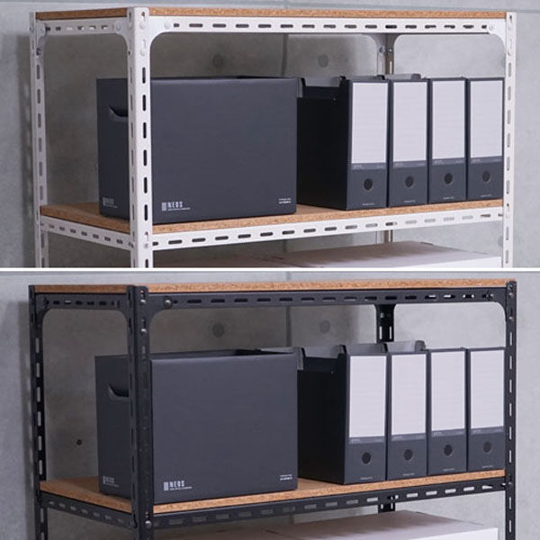 軒先渡し】北島 アングル棚 スチールラック 3段 幅620×奥行470×高さ