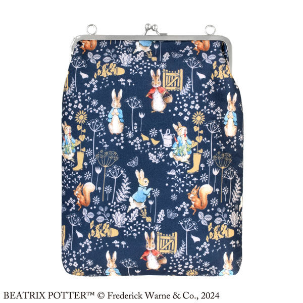 セントレディス ピーターラビット御朱印帳ポーチ(がま口)ネイビー ST