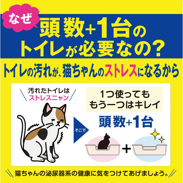 ニオイをとる砂専用 コーナー型 猫トイレ スタートセット（猫砂 2袋×5L）1個 ライオンペット - アスクル