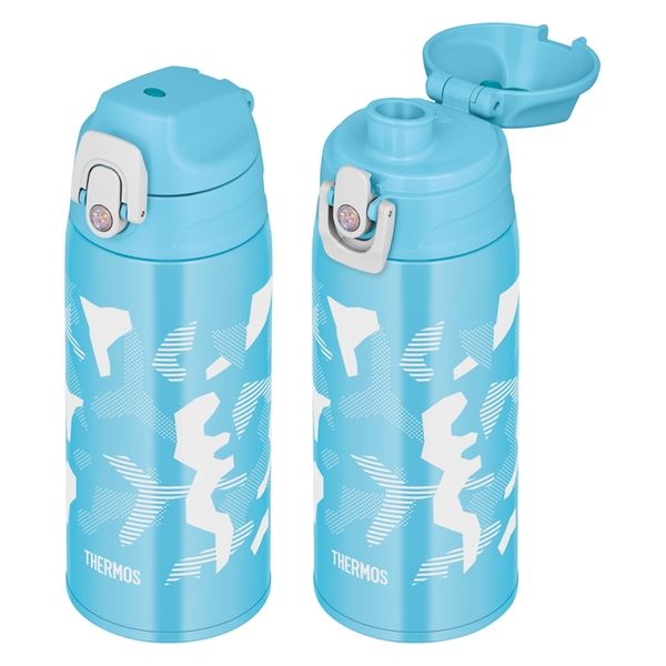 サーモス（THERMOS）真空断熱2ウェイボトル ブルーホワイト 600ml FJJ-601WF BLWH 1個 スポーツ - アスクル