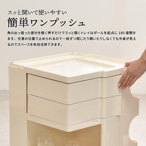 軒先渡し】B.Bファニシング REP 2ドロワーワゴン 幅440×奥行450