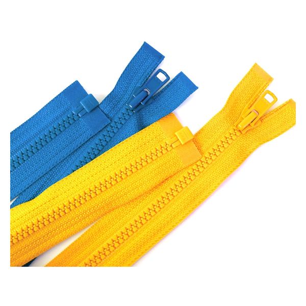 YKK 日本紐釦 ビスロンオープンファスナー 60cm 同色3本入 col YKK 日本紐釦 ビスロンオープンファスナー 60cm 同色3本入 col