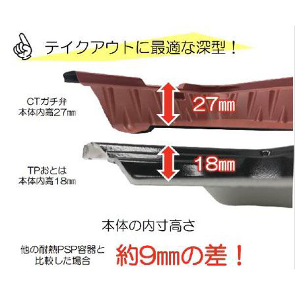 nk68aejtzyページ 中央化学 弁当容器 CT ガチ弁 IK26-20A BK 身 199265 1袋(50個