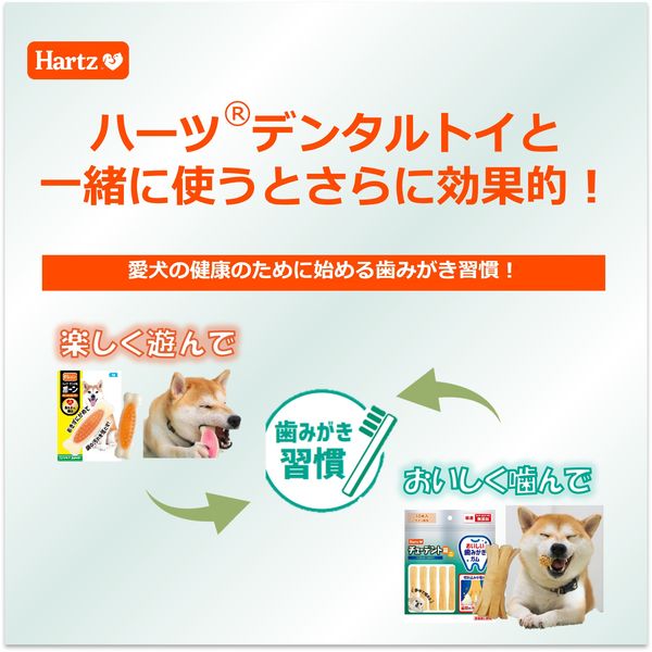 Hartz（ハーツ）チューデントミニ 10本入 ヤギミルク味 国産 1個 犬 おやつ デンタルケア - アスクル