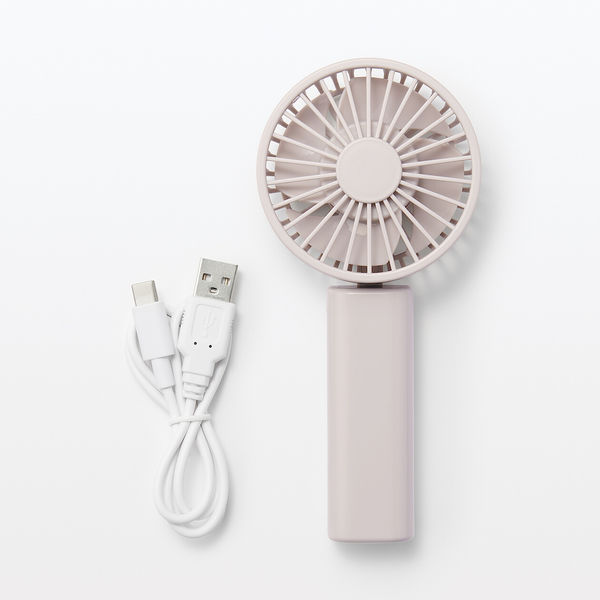 無印良品 充電式コンパクトハンディファン ピンク MJ-HF4