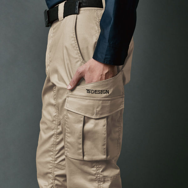 TS DESIGN ハイブリッドコットンライトカーゴパンツ ベージュ S