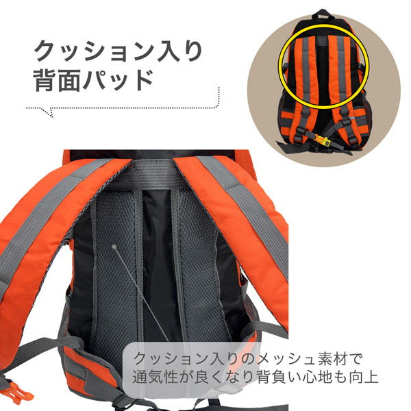 10個セット】多機能リュック(ホワイト) 40-45L 軽量 大容量 防災 撥水