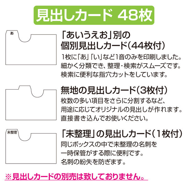 セキセイ 名刺ボックス クリヤーブルー CB-700 1セット（3個：1個×3