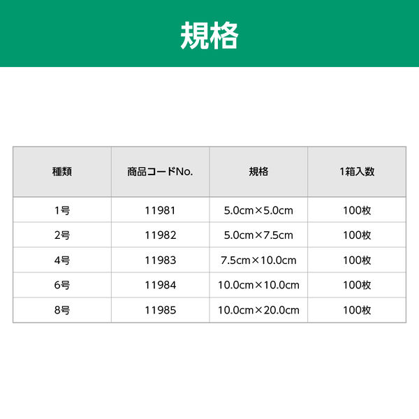 アルケア デルマエイド 4号（75×100mm） 11983 1箱（100枚入