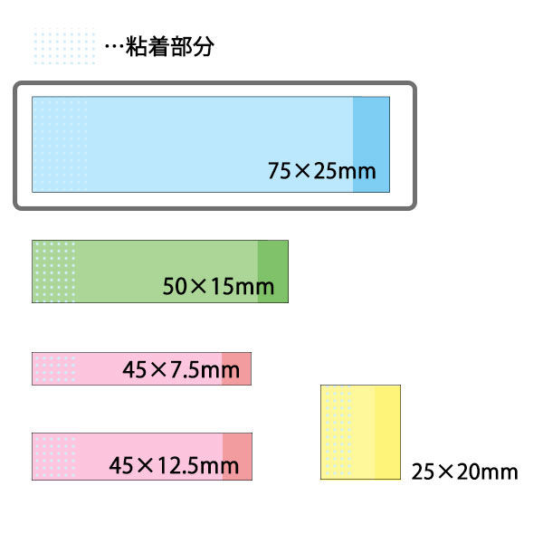 ニチバン ポイントメモ 再生紙 業務用パック 75×25mm 30冊入 - アスクル