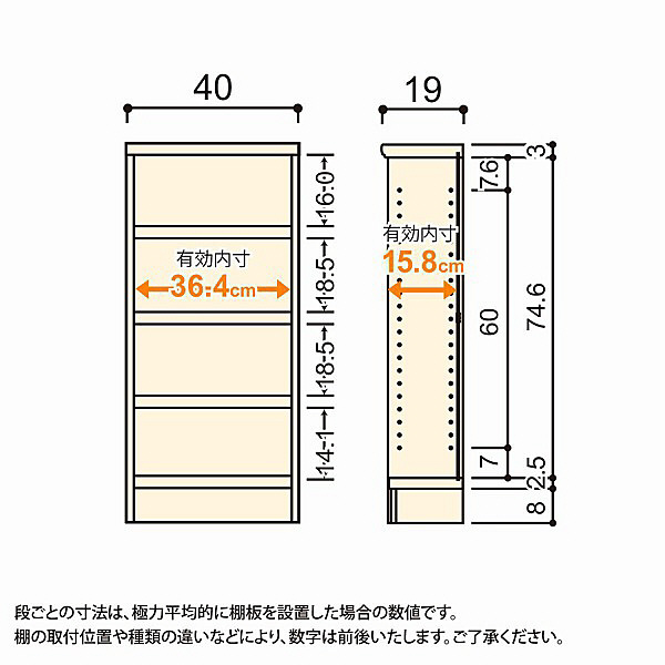大洋 Shelfit エースラック/カラーラックS タフタイプ 幅400×奥行190×高さ900mm ナチュラル カラーボックス 1台(取寄品) 大洋 Shelfit エースラック/カラーラックS タフタイプ 幅400×奥行190×高さ900mm ナチュラル カラーボックス 1台(取寄品)