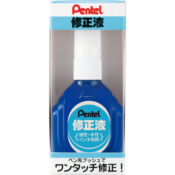 ぺんてる 修正液 油性・水性インキ両用 ZL1-WK 1本 - アスクル