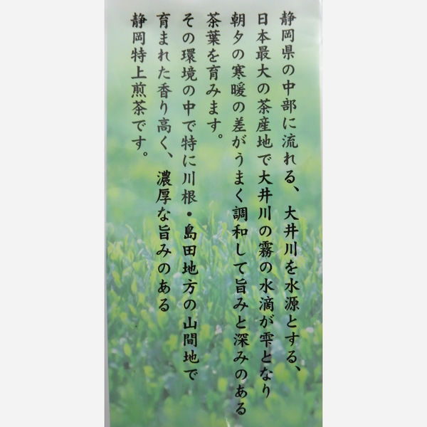 大井川茶園 静岡特上煎茶 徳用 1袋（500g） - アスクル