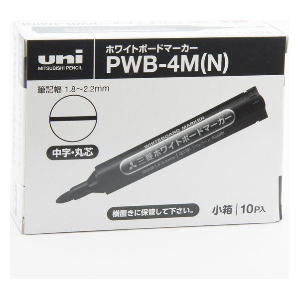 三菱鉛筆(uni) ホワイトボードマーカー 中字丸芯 赤 PWB4M 10本 三菱鉛筆(uni) ホワイトボードマーカー 中字丸芯 赤 PWB4M 10本