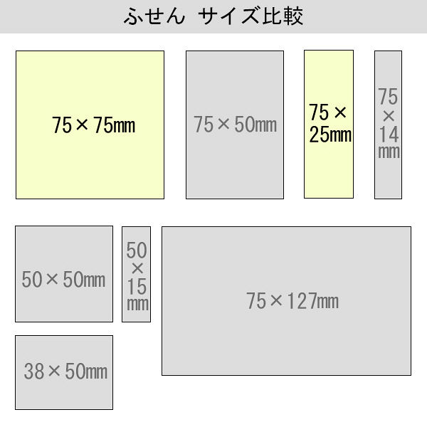 アスクル　貼ってはがせるオフィスのふせん　サイズセット　75×75ｍｍ/75×25mm　パステルカラー　4色セット　20冊＋20冊 オリジナル