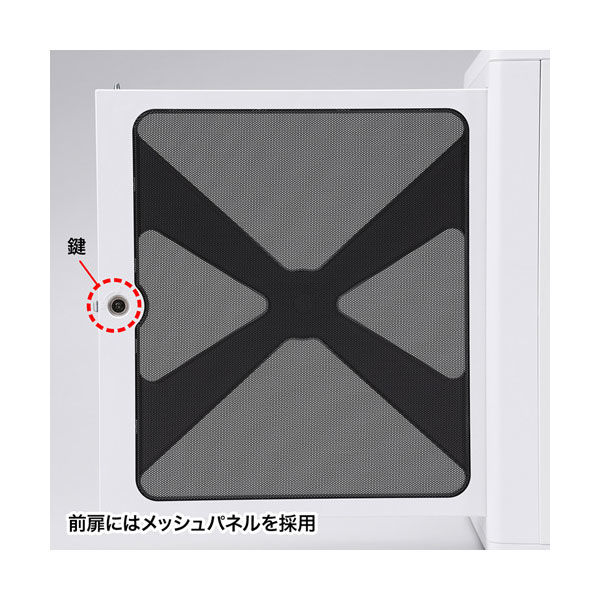 サンワサプライ iPad・タブレット収納キャビネット ホワイト CAI