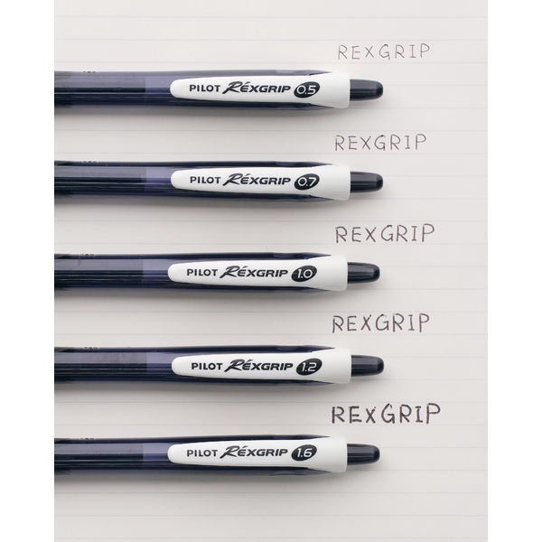 パイロット 油性ボールペン レックスグリップ(細字) 0.7mm ブラック軸