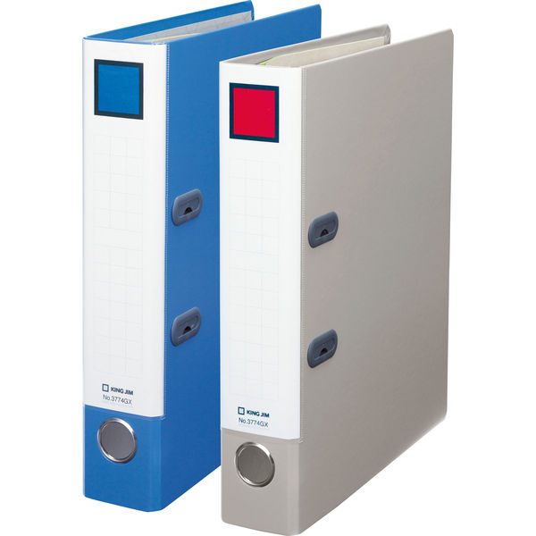 キングジム レバーリングファイルGXシリーズ Dタイプ A4タテ 背