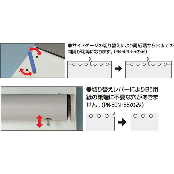 コクヨ 強力多穴パンチ バンイダー用 PN-55 1台 - アスクル
