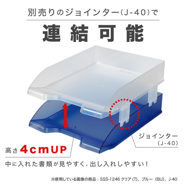 セキセイ デスクトレー A4タテ型 クリア SSS-1246-90 10個 - アスクル