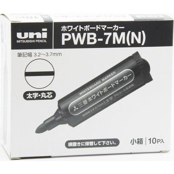 三菱鉛筆 ホワイトボードマーカー 太字 丸芯 青 PWB7M.33