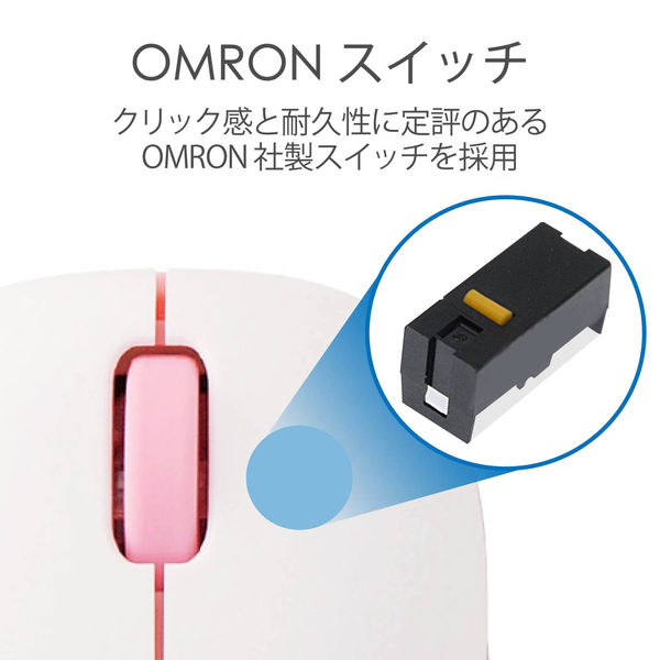 ワイヤレスマウス 無線 2.4GHz 3ボタン ブルーLED 軽量 小型