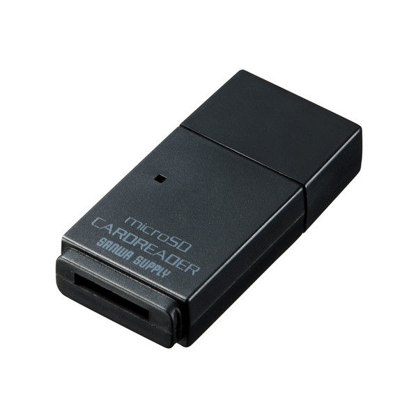 サンワサプライ microSDカードリーダー ADR-MCU2BK2 1個（直送品） - アスクル