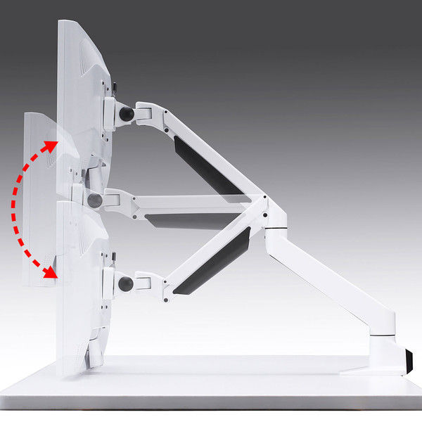サンワサプライ 水平垂直多関節液晶モニターアーム（白） CR-LA1301WN