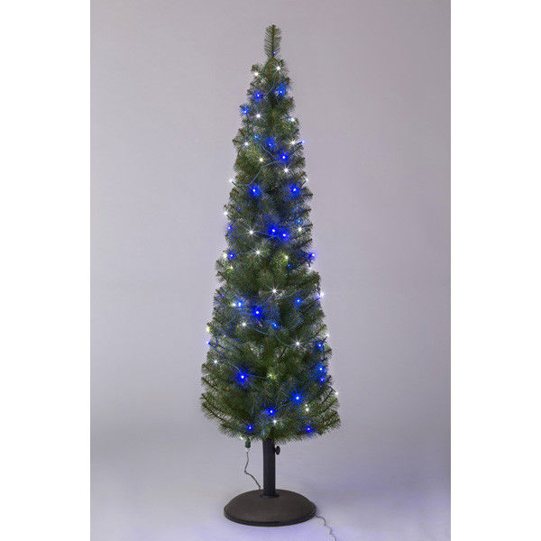 タカショー ガーデンツリー ホワイト＆ブルー 180cm LIT-T02L（直送品） タカショー スチール