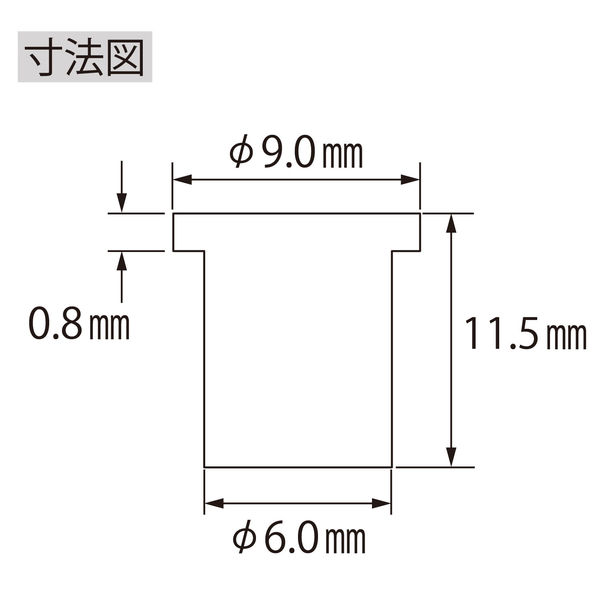 エビナット(ラージフランジ) NSD-4MP エコパック スティール