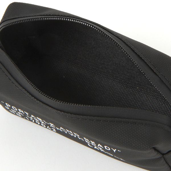 ポーチ 撥水 WRミニスクエアポーチ ブラック LAKOLE/ラコレ - アスクル