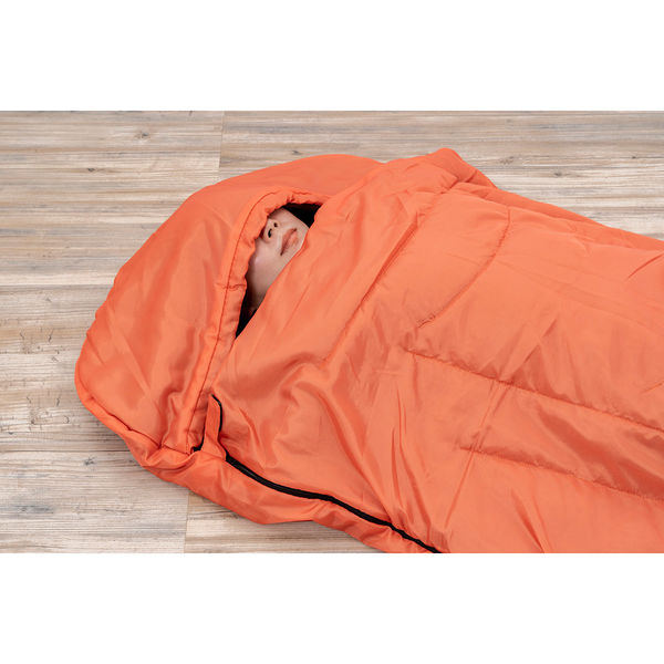 ガマカ工業 寝具メーカーの防災士が考えた MOTTETE PLUS 寝袋 グレー