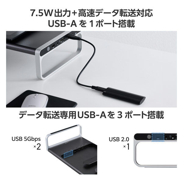 モニタースタンド型 ドッキングステーション 12in1 DST-W08