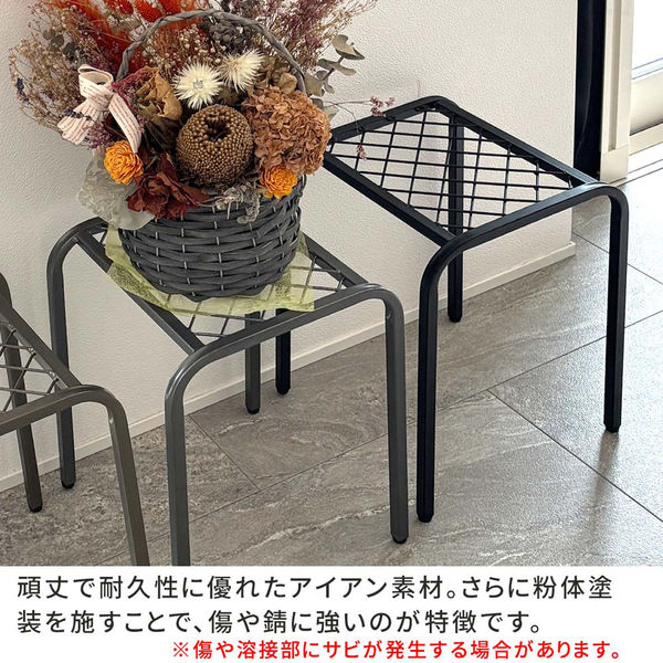 スタンド付きプランター 住まいスタイル アイアンプランタースタンド「TWILL」(ツイル