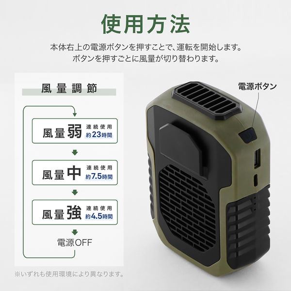 バッテリー扇風機 ELEIN 扇風機 電池パック対応 風量5段 YBF-A20 | 山善ビズコム