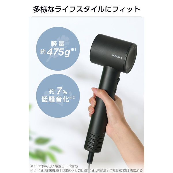 理美容器具 ハンドドライヤー マイナスイオン ディフューザー付