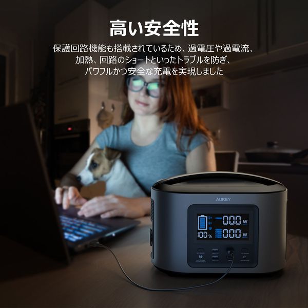 AUKEY(オーキー) ポータブル電源 Power Ares 400 (470Wh) PS-ST04