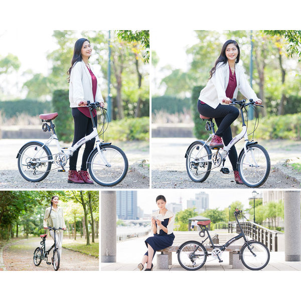 送料無料 GRAPHIS (グラフィス) 20インチ 折りたたみ自転車