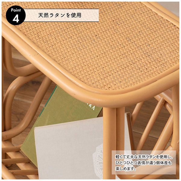 東谷 マガジンラック付きサイドテーブル GUYー262NA 212552 1台（直送